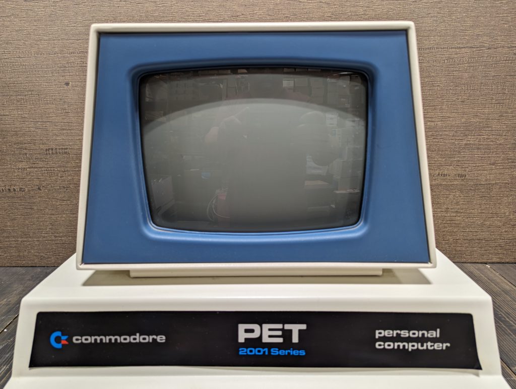 Close-up of Commodore PET 2001-8 Monitor.